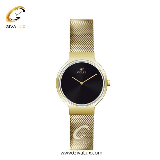 ساعت مچی اورجینال زنانه ویولت VIOLET طلایی | طلایی| مشکی| کد رفرنس 0568/2